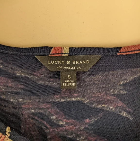 Lucky Brand flutter sleeve Dress size small - Picture 2 of 6